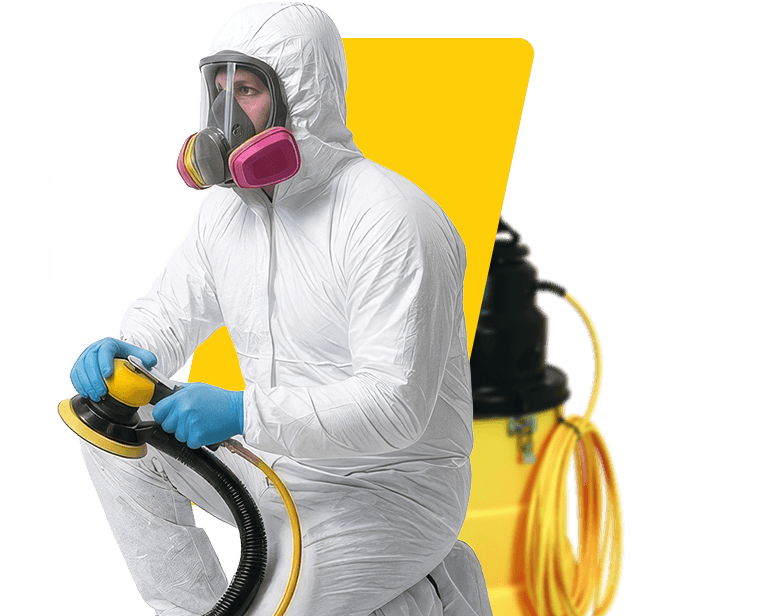 Professional dustless sanding equipment